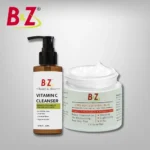 Vitamin C Facial Cleanser + Skin Lightening Cream Pack of 2